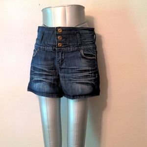 High Waist Blue Jean Shorts 9